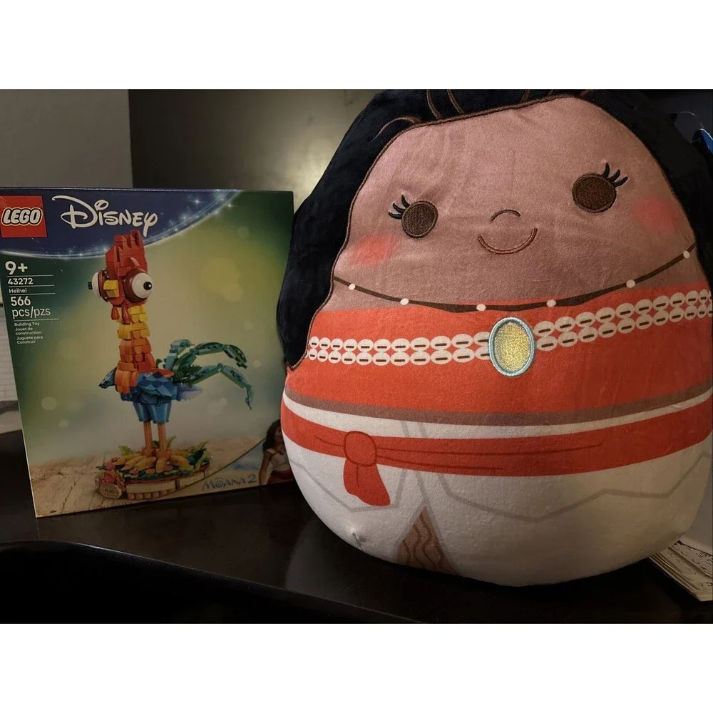 New Moana Gift Lot Moana Squishmallow & Lego HeiHei  Set 43272